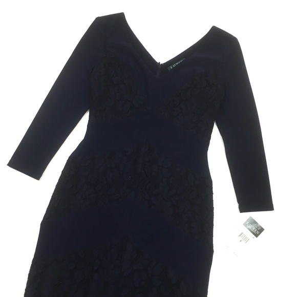 Ralph Lauren lace sheath dress cocktail party NEW - Picture 3 of 8